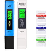NEKAN Medidor pH- Medidor de Prueba de Calidad del Agua TDS pH EC Temperatura- LCD Retroiluminada para Piscina- Agua…